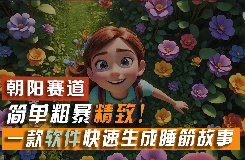 图片[1]-（11405期）利用一款软件5分钟一条爆款睡筋故事，简单粗暴精致！小白月入2w+-校睿铺