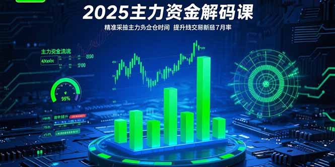 2025主力资金解码课：精准捕捉主力建仓时机，提升短线交易胜率(更新7月-校睿铺