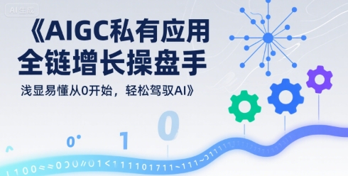 AIGC私有化应用全链增长操盘手，浅显易懂从0开始，轻松驾驭AI-校睿铺