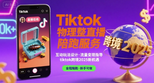 Tiktok物理整蛊直播陪跑服务-tiktok跨境2025-校睿铺