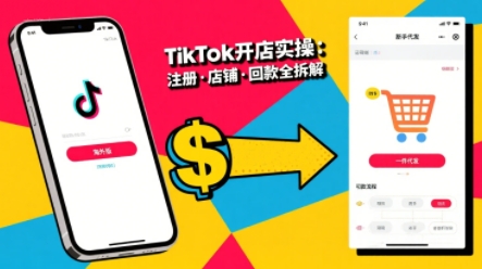 TikTok从开店到投流的进阶课，从基础实操到高阶技巧一网打尽-校睿铺