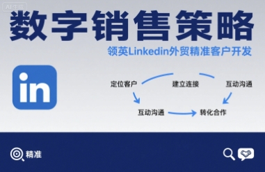 数字销售策略领英LinkedIn外贸精准客户开发-校睿铺