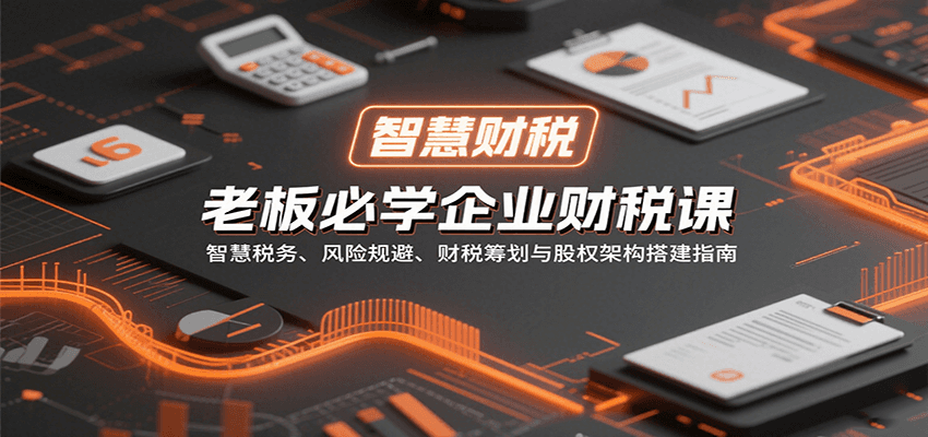 老板必学企业财税课：智慧税务、风险规避、财税筹划与股权架构搭建指南-校睿铺