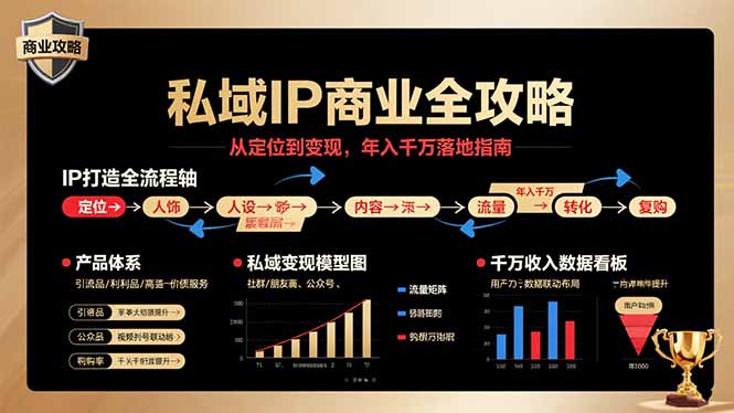 私域IP商业全攻略，从定位到变现，年入千万落地指南-校睿铺