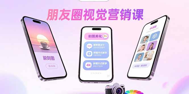 朋友圈视觉营销课：问候图美化，晒单图设计，拼图玩法教学-校睿铺