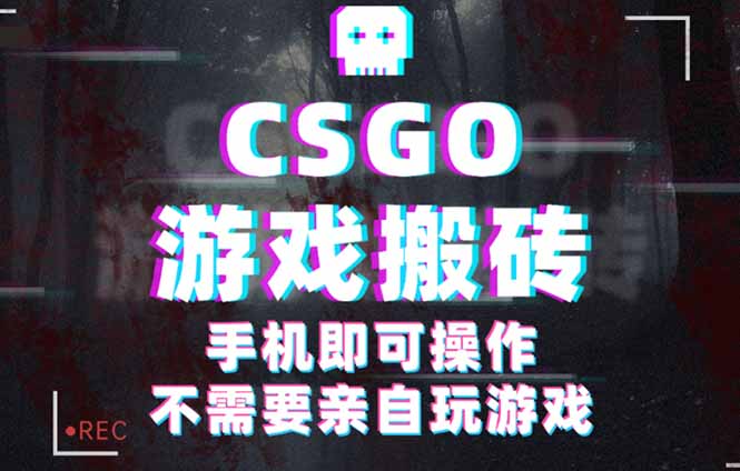 CSGO游戏挂机捡漏，单日扫货500+，年底小高峰上车可吃肉，手机即可操作…-校睿铺