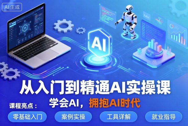 从入门到精通AI实操课，学会AI，拥抱AI时代-校睿铺