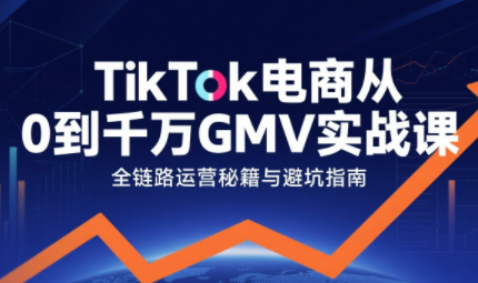 三千老师·TikTok电商从0到千万GMV实战课-校睿铺