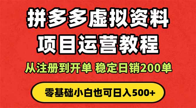 拼多多开店运营课程： 蓝海变现玩法，轻松实现睡后收入 零基础小白也可…-校睿铺