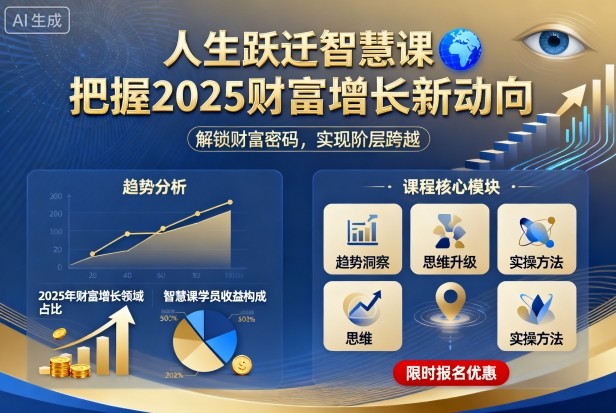 人生跃迁智慧课，把据2025财富增长新动向-校睿铺
