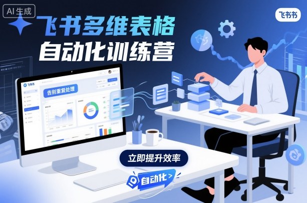 飞书多维表格自动化训练营，手把手教你告别重复处理，用多维表格开启高效办公新模式-校睿铺