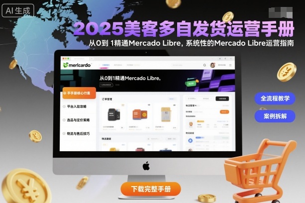 2025美客多自发货运营手册：从0到1精通Mercado Libre，系统性的Mercado Libre运营指南-校睿铺