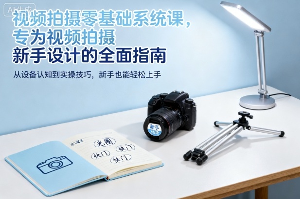 视频拍摄零基础系统课，专为视频拍摄新手设计的全面指南-校睿铺