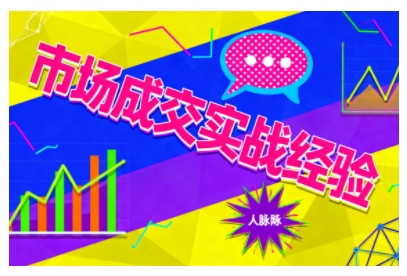 市场成交实战经验，从认知觉醒到实操落地，快速掌握市场开拓与成交核心能力-校睿铺