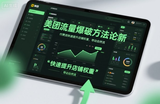 美团流量爆破方法论，付费流快速提升店铺权重，带动自然流-校睿铺