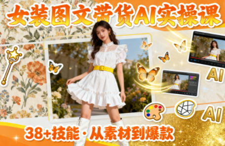 女装图文带货的AI实操课-校睿铺