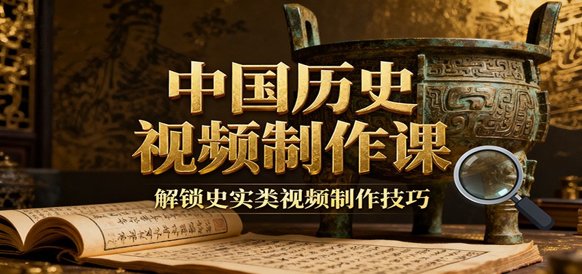 中国历史视频制作课：疆域地图集+参考文案+练习素材，解锁史实类视频制作技巧-校睿铺