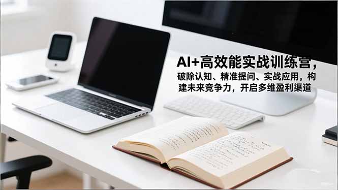 AI+高效能实战训练营，破除认知、精准提问、实战应用，构建未来竞争力，开启多维盈利渠道-校睿铺