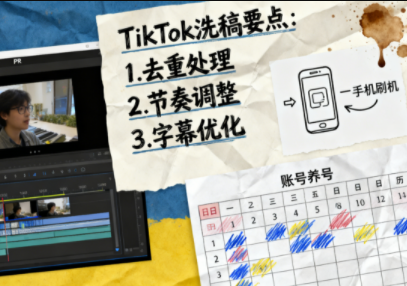 TikTok洗稿剪辑全流程课-校睿铺