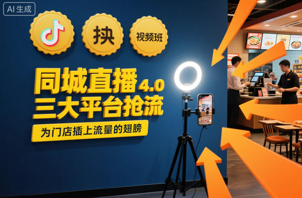 同城直播实操班4.0，三大平台抢流，为门店插上流量的翅膀-校睿铺