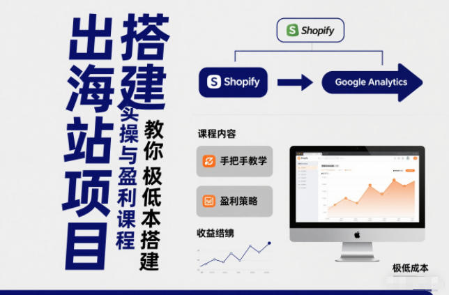 小淘出海站项目，搭建实操与盈利课程，手把手教你用极低成本搭建-校睿铺