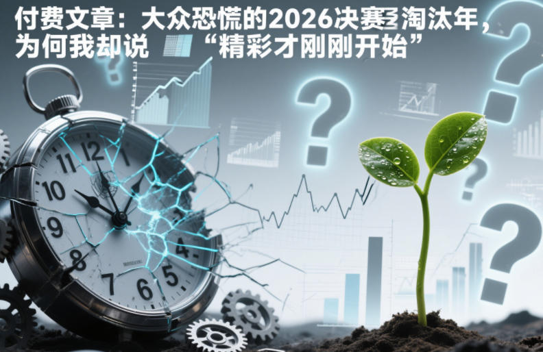 付费文章：大众恐慌的2026决赛淘汰年，为何我却说“精彩才刚刚开始”？-校睿铺