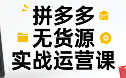 子枫老师·拼多多无货源实战运营课(更新12月)-校睿铺