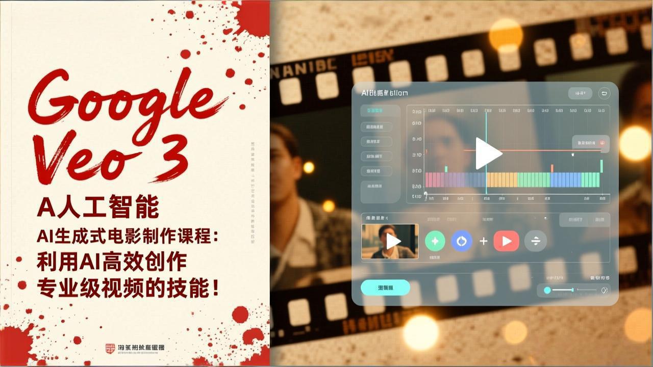 Google Veo 3人工智能AI生成式电影制作课程：利用AI高效创作专业级视频的技能！-校睿铺