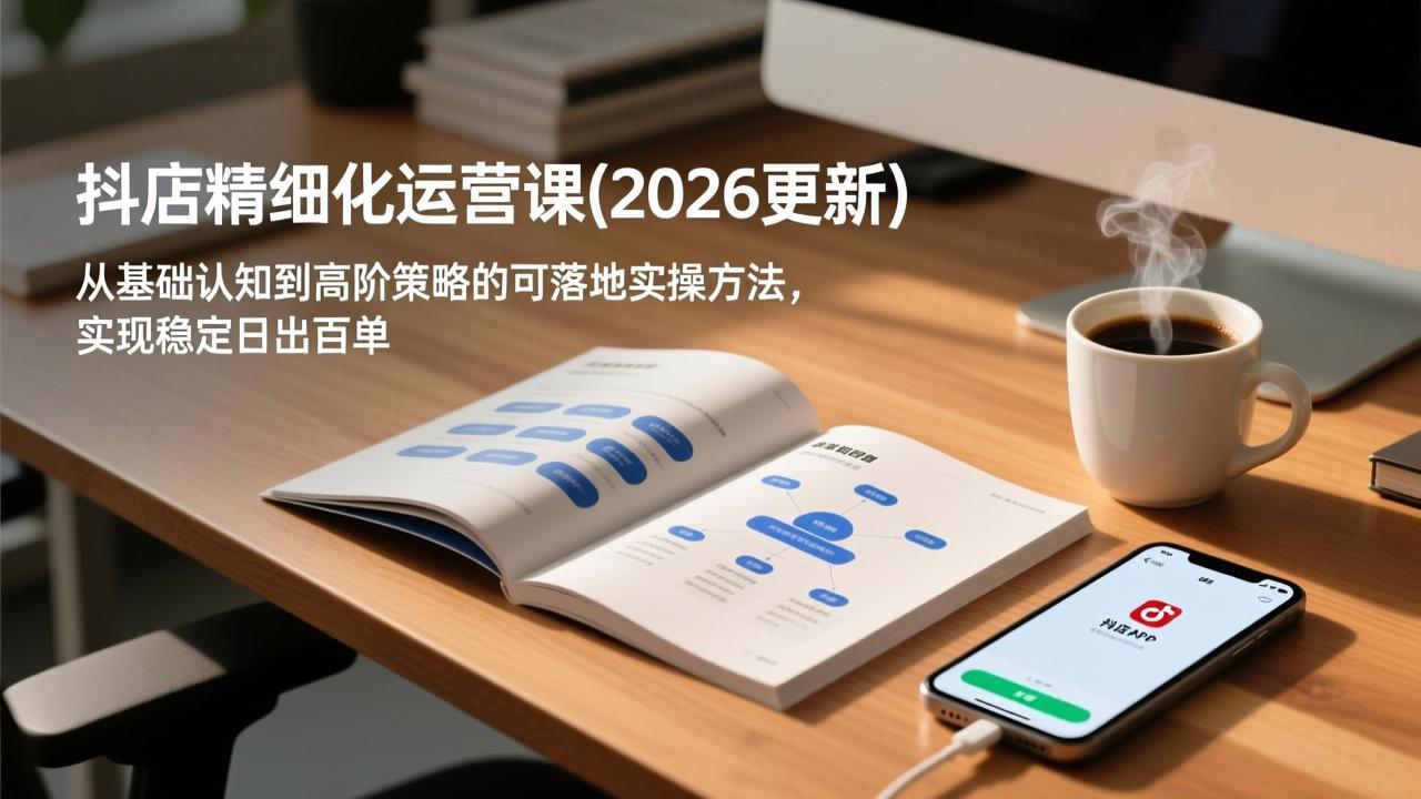 抖店精细化运营课(2026更新-校睿铺