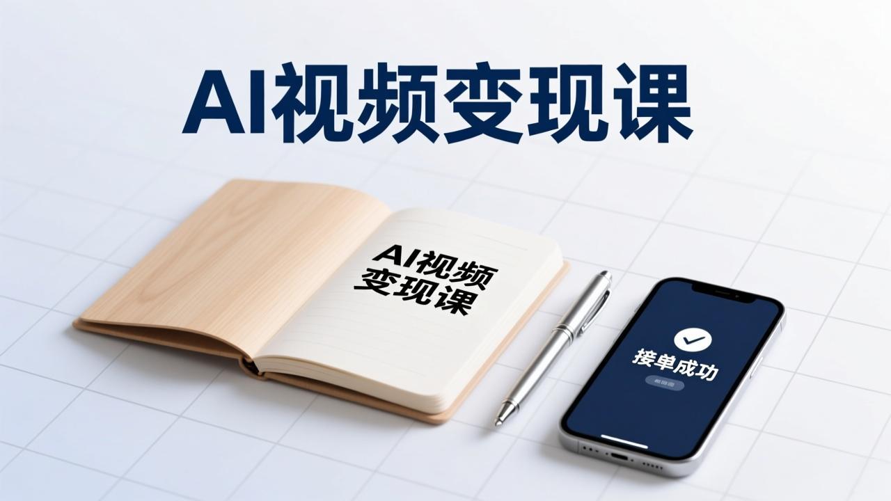 AI视频变现课，学完即可创作短片、接商单，实现副业增收，单项目报价可达千元-校睿铺