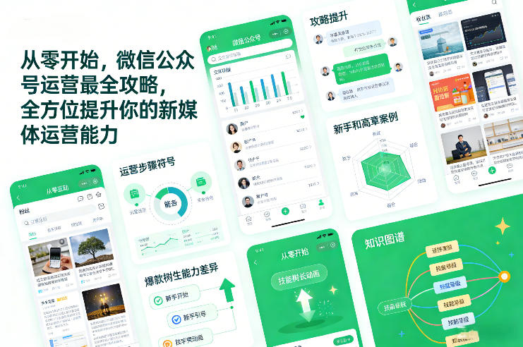 从零开始，微信公众号运营最全攻略，全方位提升你的新媒体运营能力-校睿铺