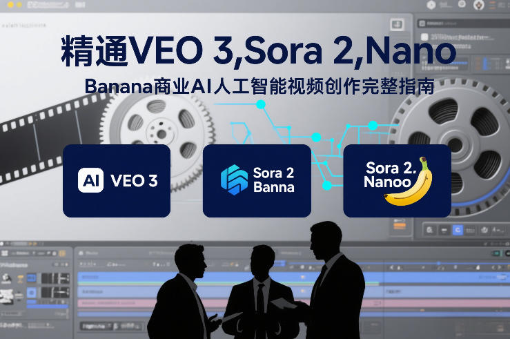 精通VEO 3，Sora 2，Nano Banana商业AI人工智能视频创作完整指南-校睿铺