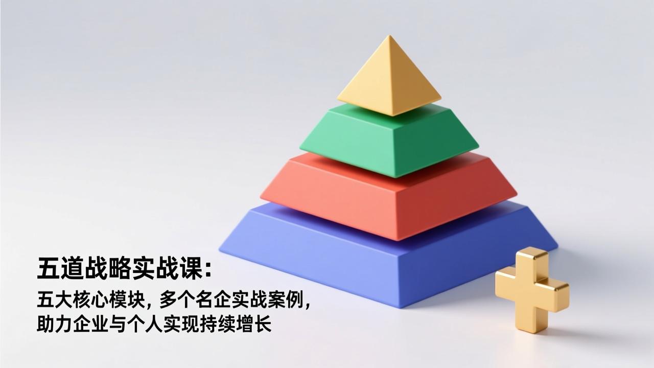 五道战略实战课：五大核心模块，多个名企实战案例，助力企业与个人实现持续增长-校睿铺