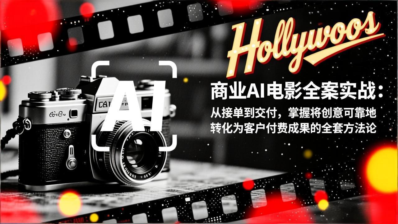 商业AI电影全案实战：从接单到交付，掌握将创意可靠地转化为客户付费成果的全套方法论-校睿铺