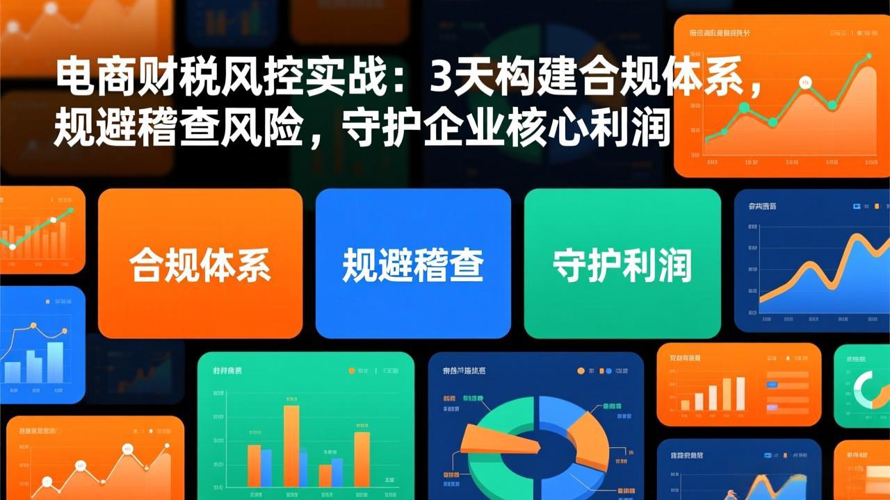 电商财税风控实战：3天构建合规体系，规避稽查风险，守护企业核心利润-校睿铺