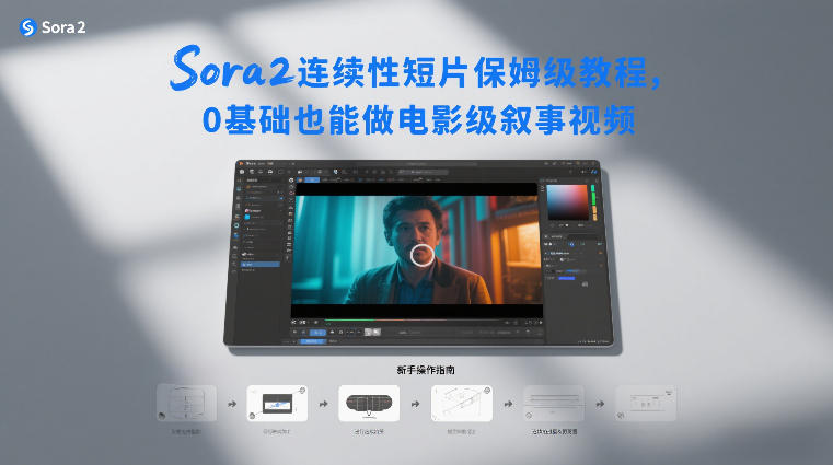 Sora2连续性短片保姆级教程，0基础也能做电影级叙事视频-校睿铺