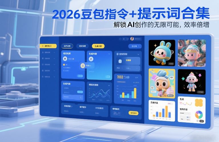 2026豆包指令+提示词合集，解锁AI创作的无限可能，效率倍增-校睿铺