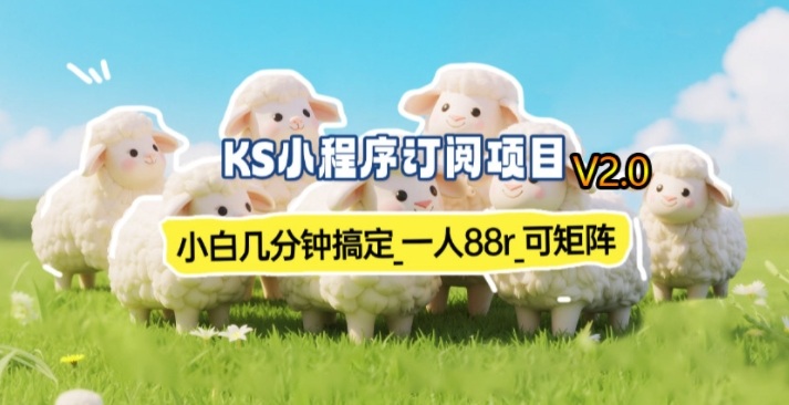 【新一期】小程序订阅_小白几分钟70-80r，可矩阵(已测到账)-校睿铺