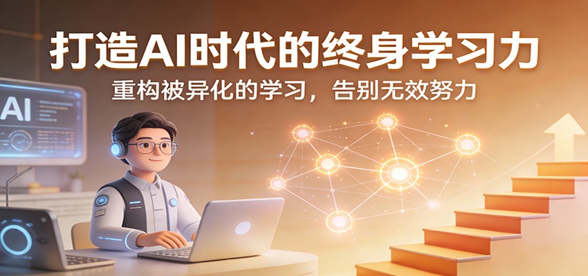 打造AI时代的终身学习力：重构被异化的学习，告别无效努力-校睿铺