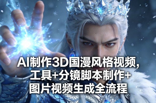 AI制作3D国漫风格视频，工具+分镜脚本制作+图片视频生成全流程-校睿铺