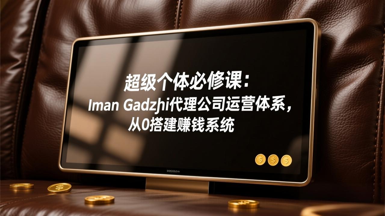 超级个体必修课：Iman Gadzhi代理公司运营体系，从0搭建赚钱系统-校睿铺