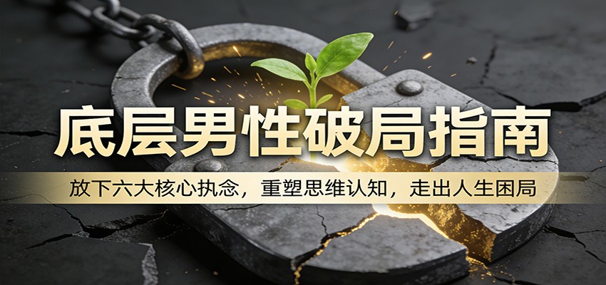 底层男性破局指南：放下六大核心执念，重塑思维认知，走出人生困局-校睿铺