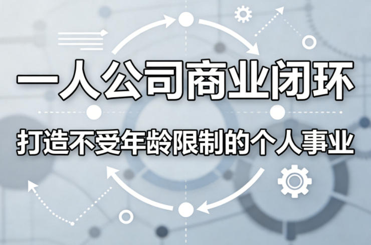 一人公司商业闭环，打造一份不受年龄限制的个人事业-校睿铺