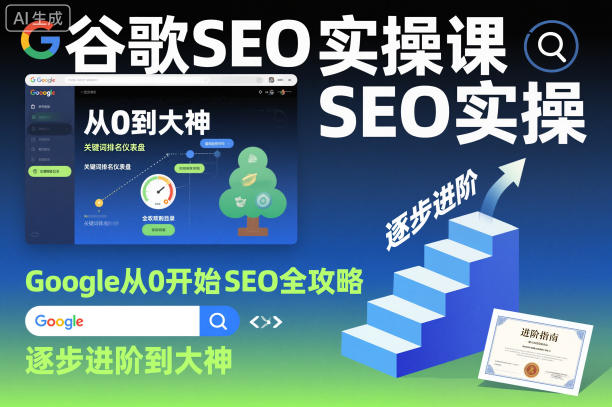 谷歌SEO实操课，Google从0开始SEO全攻略，逐步进阶到大神(更新26年)-校睿铺