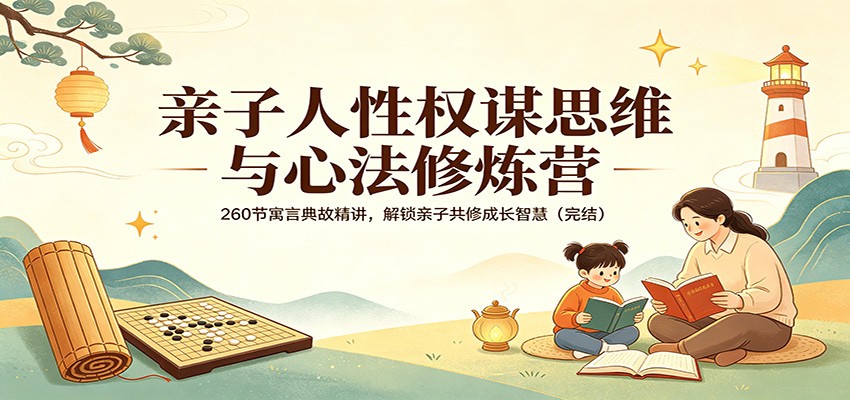 亲子人性权谋思维与心法修炼营：260节寓言典故精讲，解锁亲子共修成长智慧(完结)-校睿铺