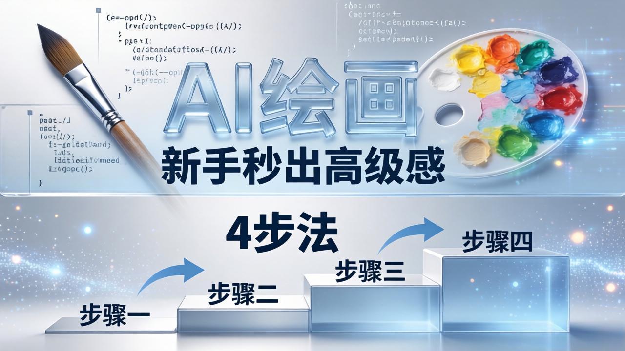 AI绘画入门别再硬磕了！即梦4步法：万能提示词公式+BRTR框架，新手秒出高级感-校睿铺