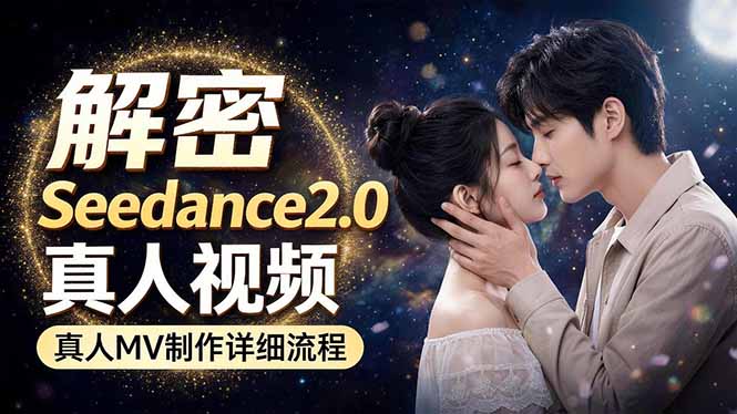 Seedance 2.0电影级真人 MV全流程拆解：提示词、运镜、粒子特效，手把手实操-校睿铺