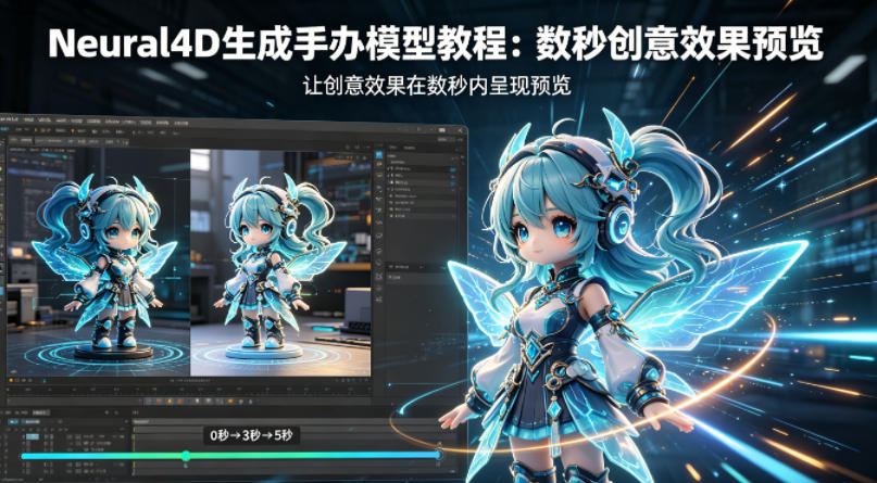 Neural4D生成手办模型教程，让创意效果在数秒内呈现预览-校睿铺