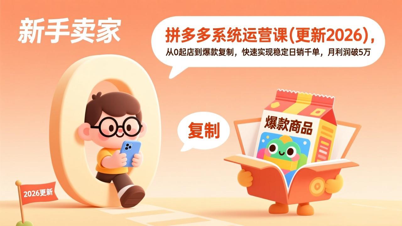 拼多多系统运营课(更新4月-校睿铺