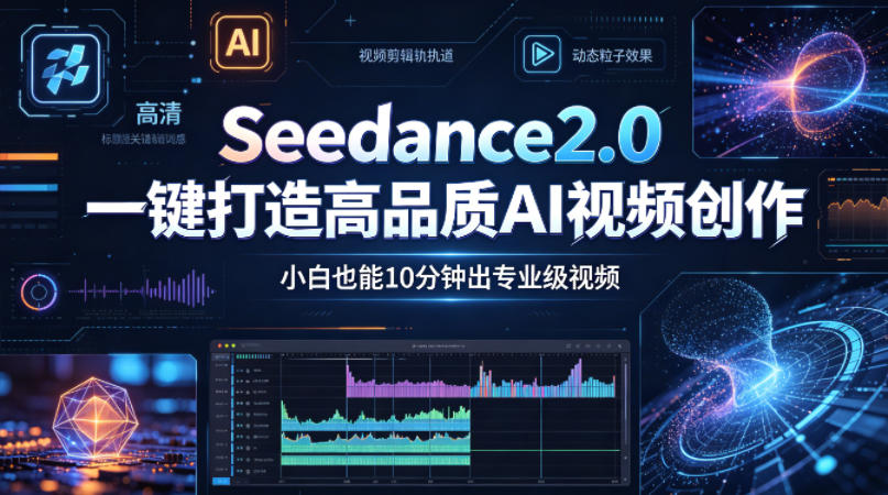 Seedance2.0一键打造高品质AI视频创作，小白也能10分钟出专业级视频-校睿铺